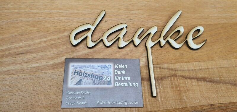 Caketopper "danke"