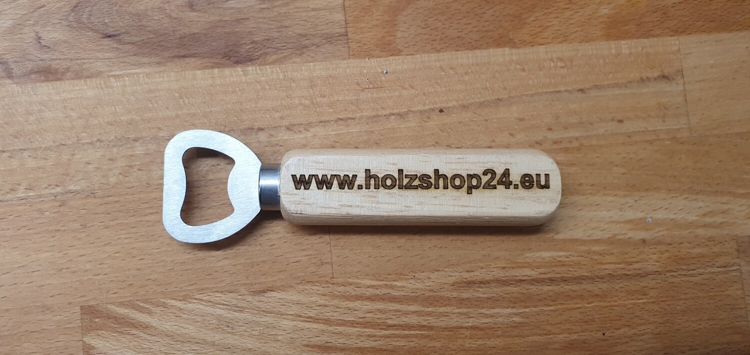 Flaschenöffner Holz personalisiert