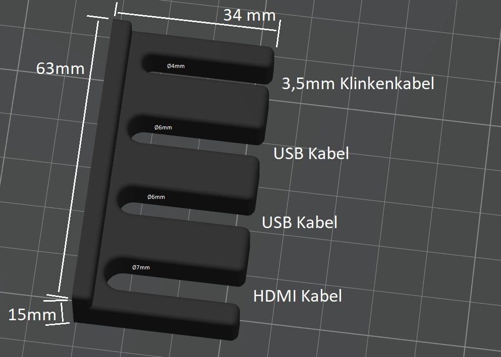 Kabelhalter Schreibtisch