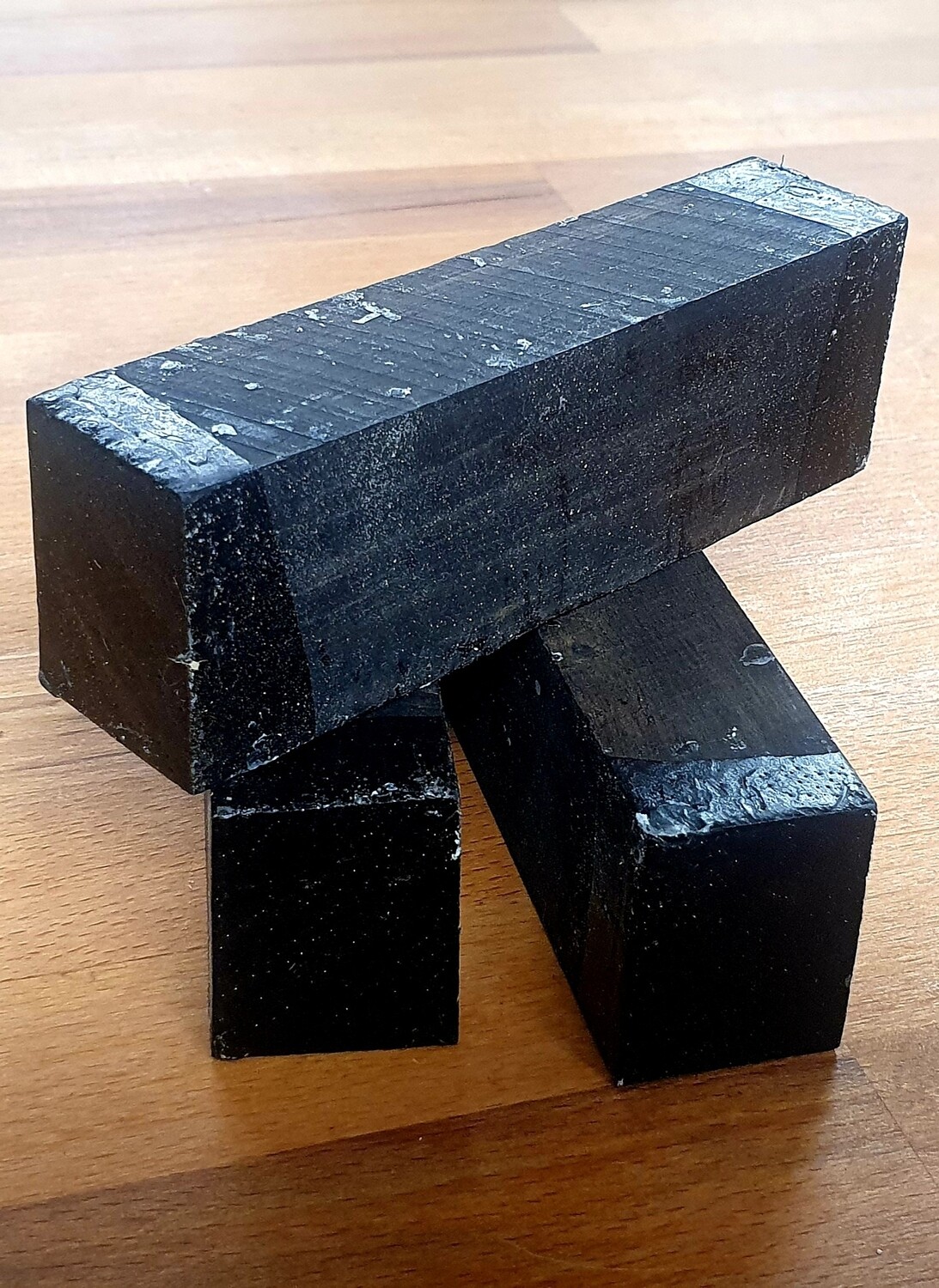 Ebenholz Messergriff Block