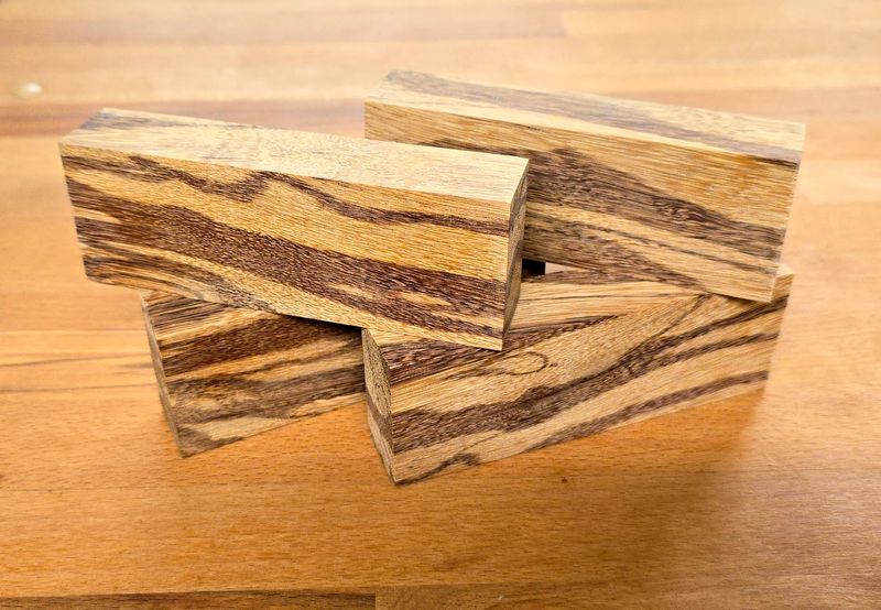 Messergriffblock Serpentholz, Marmorholz