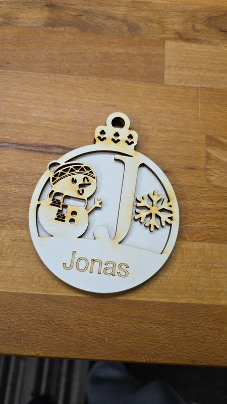 Weihnachtsbumkugel personalisiert