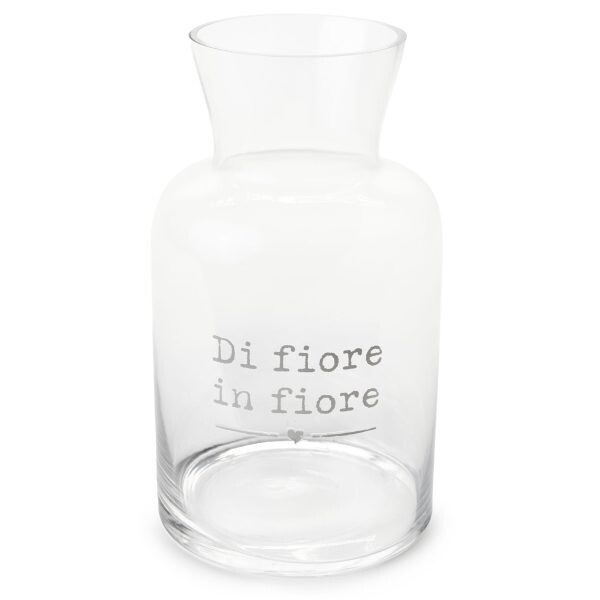 VASO VETRO DI FIORE IN FIORE NUVOLE DI STOFFA
