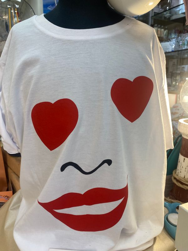 T-shirt cuori “Sorridi sei a Rimini”