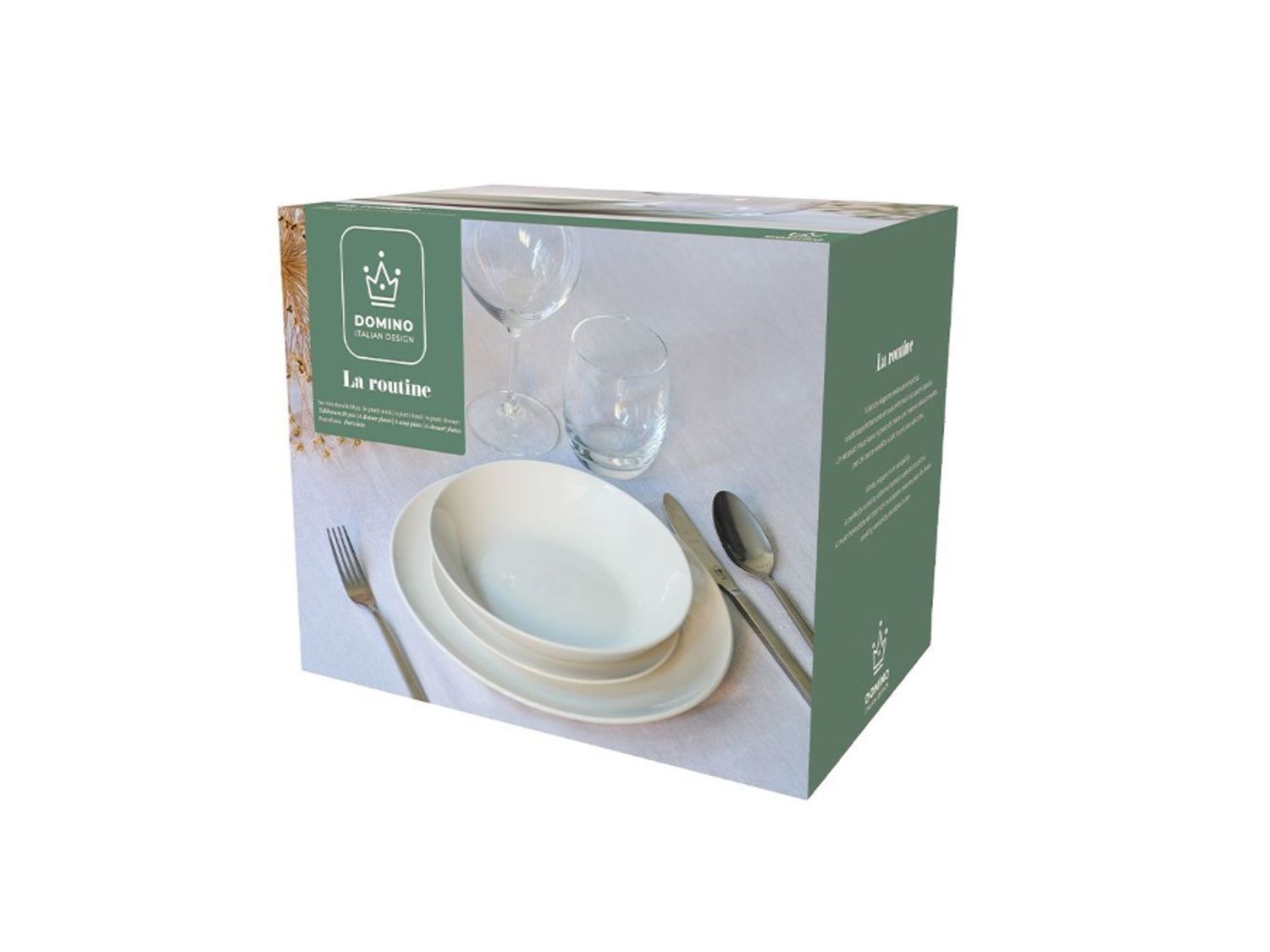 Servizio Piatti La Routine 18 pz Domino