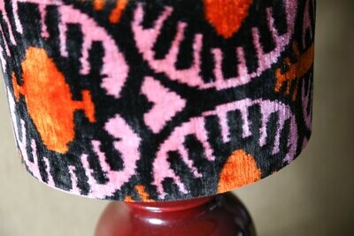 PINK IKAT - SILK VELVET