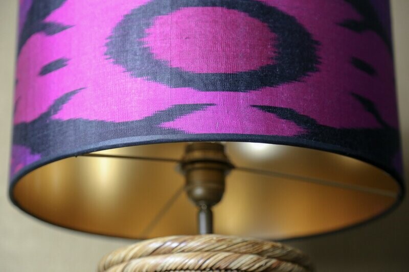 FUCHSIA IKAT - HANDWOVEN SILK