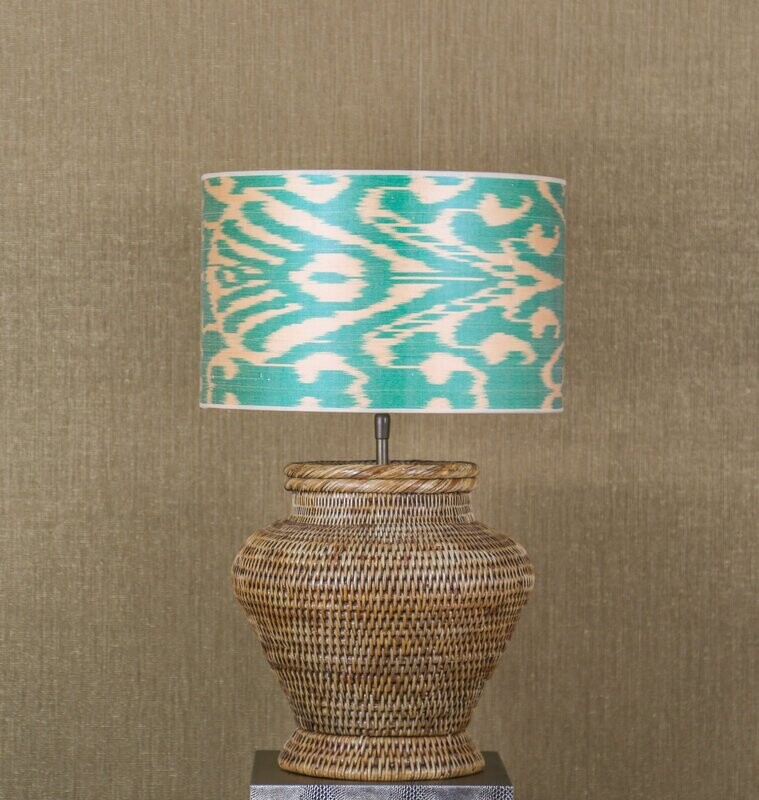 AQUA IKAT - HANDWOVEN SILK