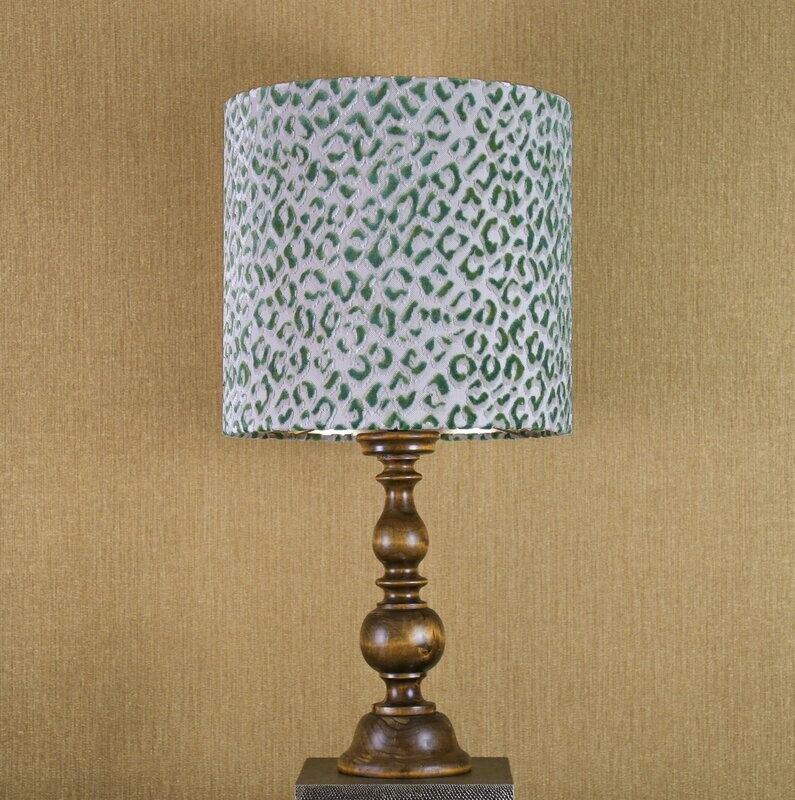 GREEN LEOPARD - RELIËF VELVET