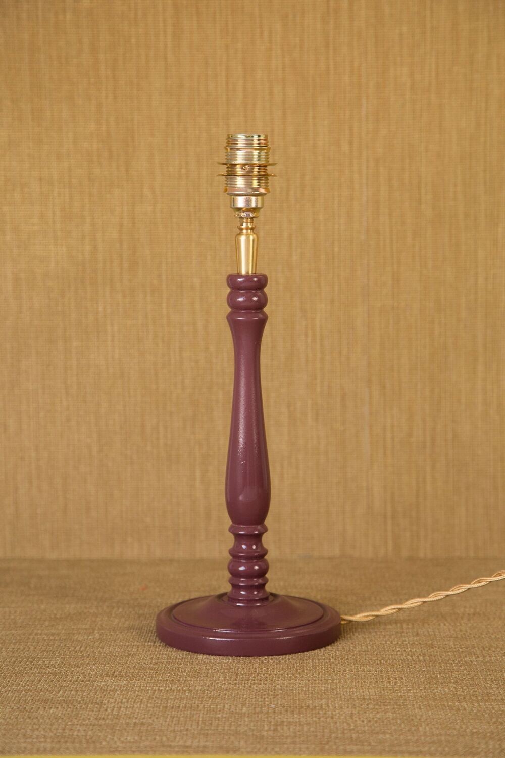 SARAH - WOODEN HIGHGLOSS LACQUERED LAMPBASE SMALL