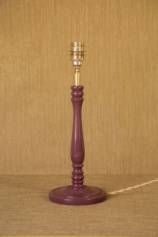 SARAH - WOODEN HIGHGLOSS LACQUERED LAMPBASE SMALL