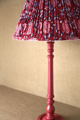 LAMPSHADE 'LOLA' - GATHERED INDIAN BLOCKPRINT