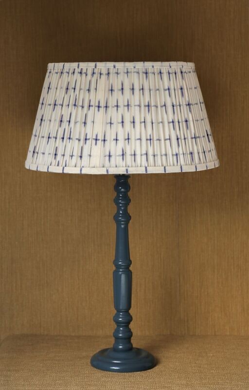 LAMPSHADE 'ATHENA' - GATHERED INDIAN IKAT