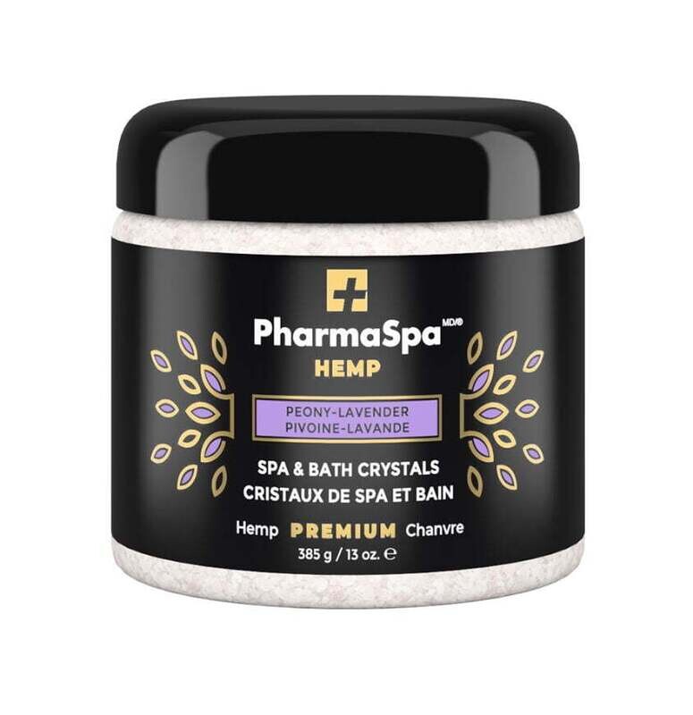 Pharmaspa Hemp Peony Lavender Spa &amp; Bath Crystals 13 oz.