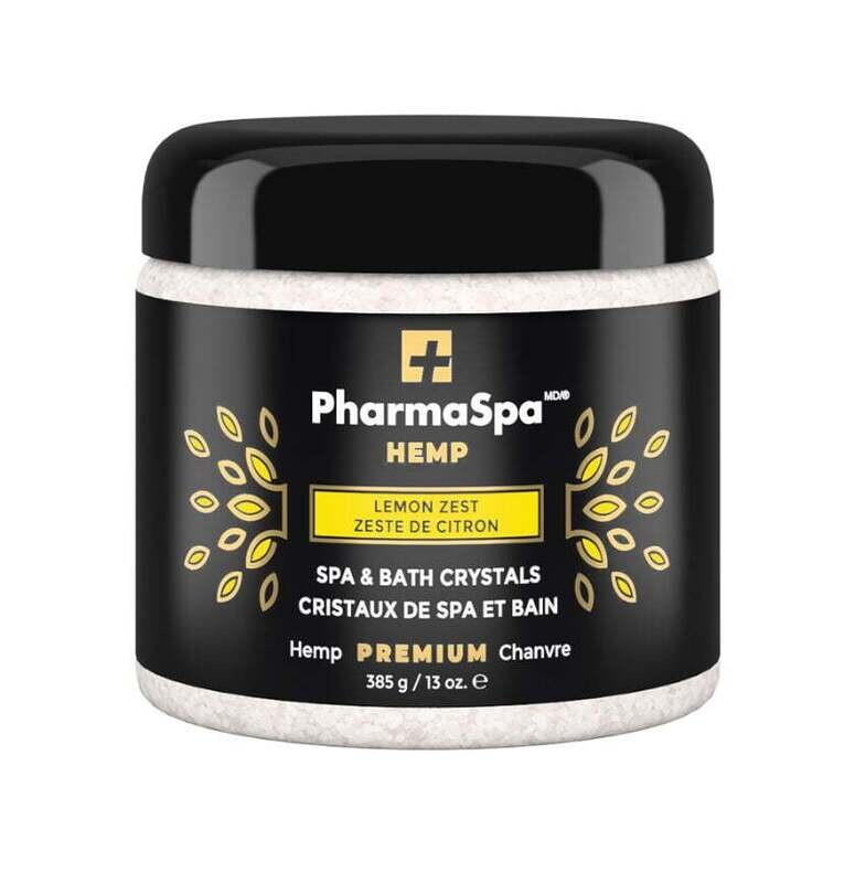 Pharmaspa Hemp Lemon Zest Spa &amp; Bath Crystals 13 oz.