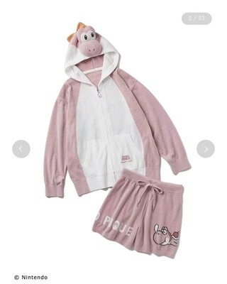 gp小恐龙睡衣套装女款 - 外套+短裤/ GP Dinosaur Pajama Set for Female Jacket &amp; Shorts (3 Variants)