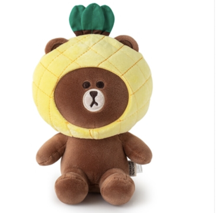 LINE FRIENDS Pineapple Plush Toy - 2 Styles