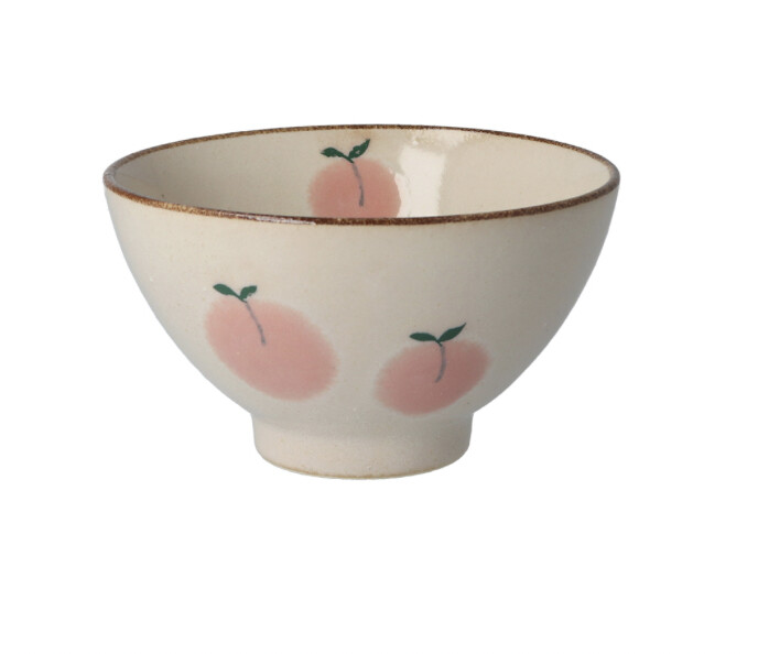 IZAWA美浓烧桃子陶瓷餐具, size: 米饭碗