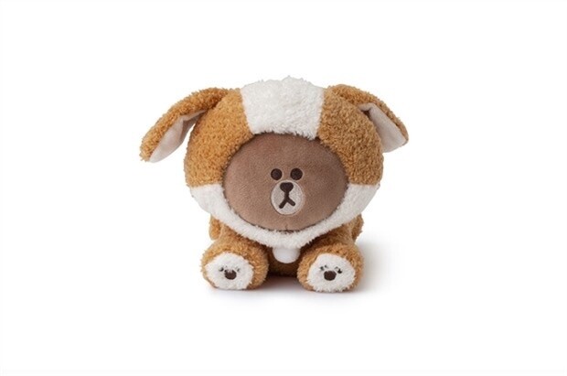 LINE FRIENDS玩偶熊 / Line Friends Plush, pattern: 棕狗 / Brown