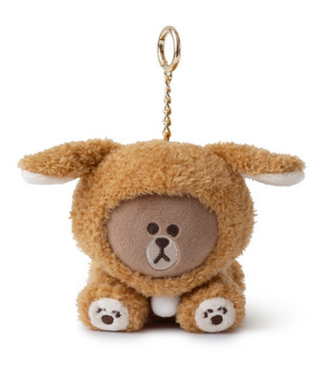 LINE FRIENDS钥匙链 / Line Friends Keychain, pattern: 黄狗 / Brown