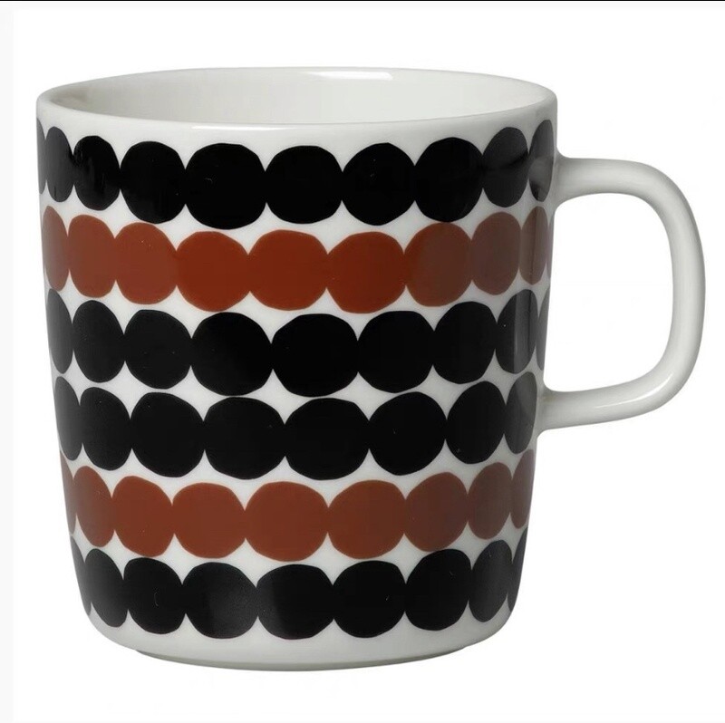 Brown &amp; Black Polka Dot Large Mug by MARIMEKKO