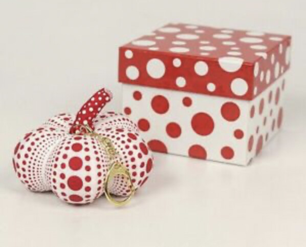 草间弥生南瓜钥匙扣 / Yayoi Kusama Pumpkin Keychain, colour: 红白色/Red