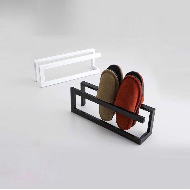 White Metal Shoe Rack