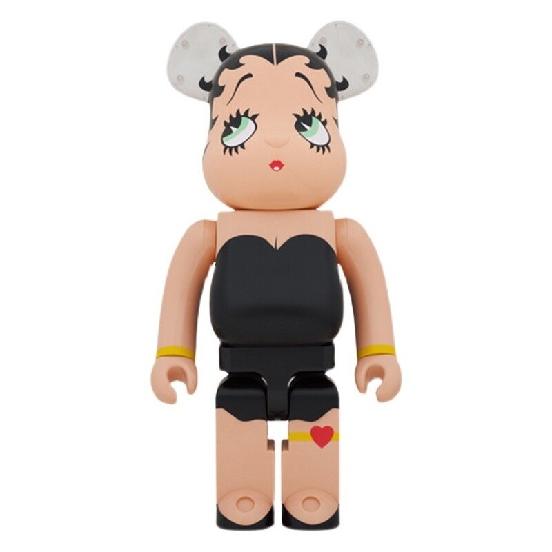 BE@RBRICK Bearbrick 1000% Black Betty Figure - 70cm Collectible Art Toy