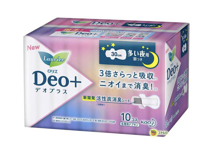 KAO花王DEO+卫生巾300mm/10枚, size: 300mm, pattern: 10枚入