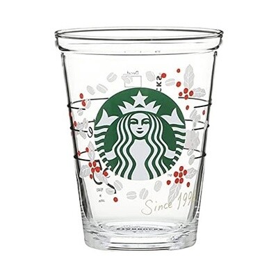 Starbucks星巴克25周年敞口玻璃杯400ml