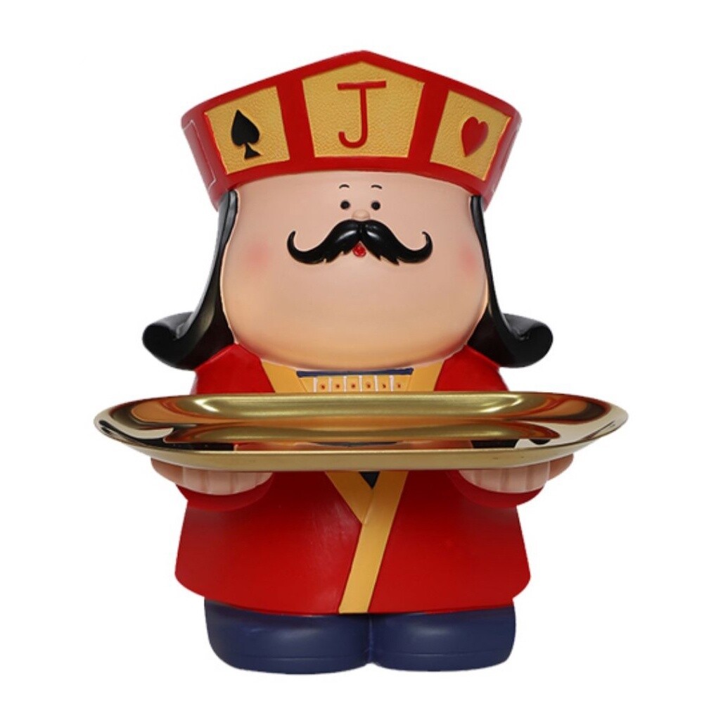 扑克牌造型托盘摆件 两色选, color: 扑克J