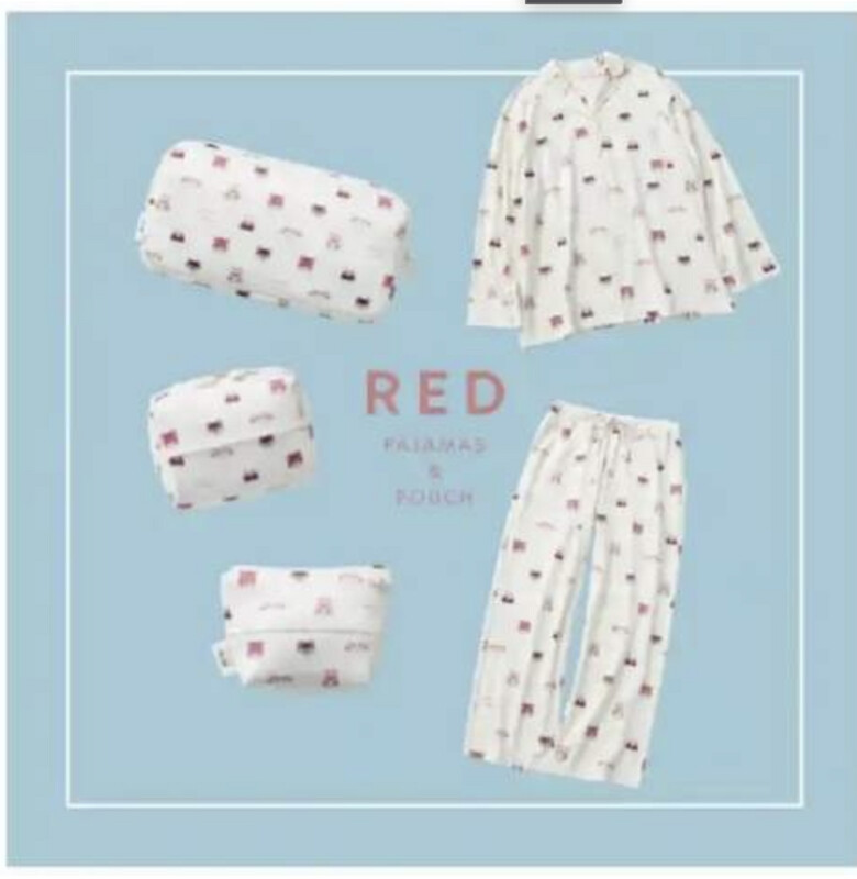 GP x Animal Crossing Tanuki Print Pajama Set (Long Sleeve Top + Pants)