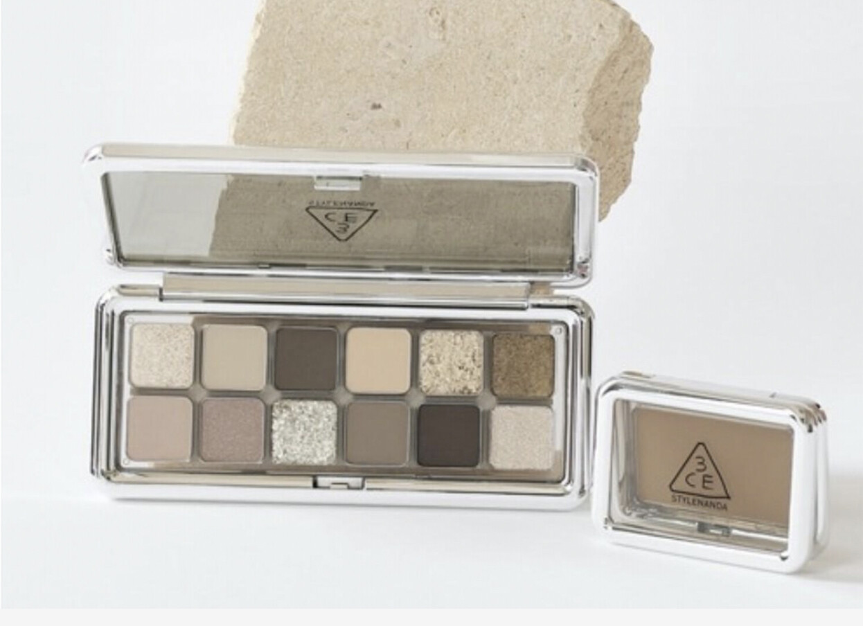 3CE新品12色眼影盘 三色选/Raw Neutrals