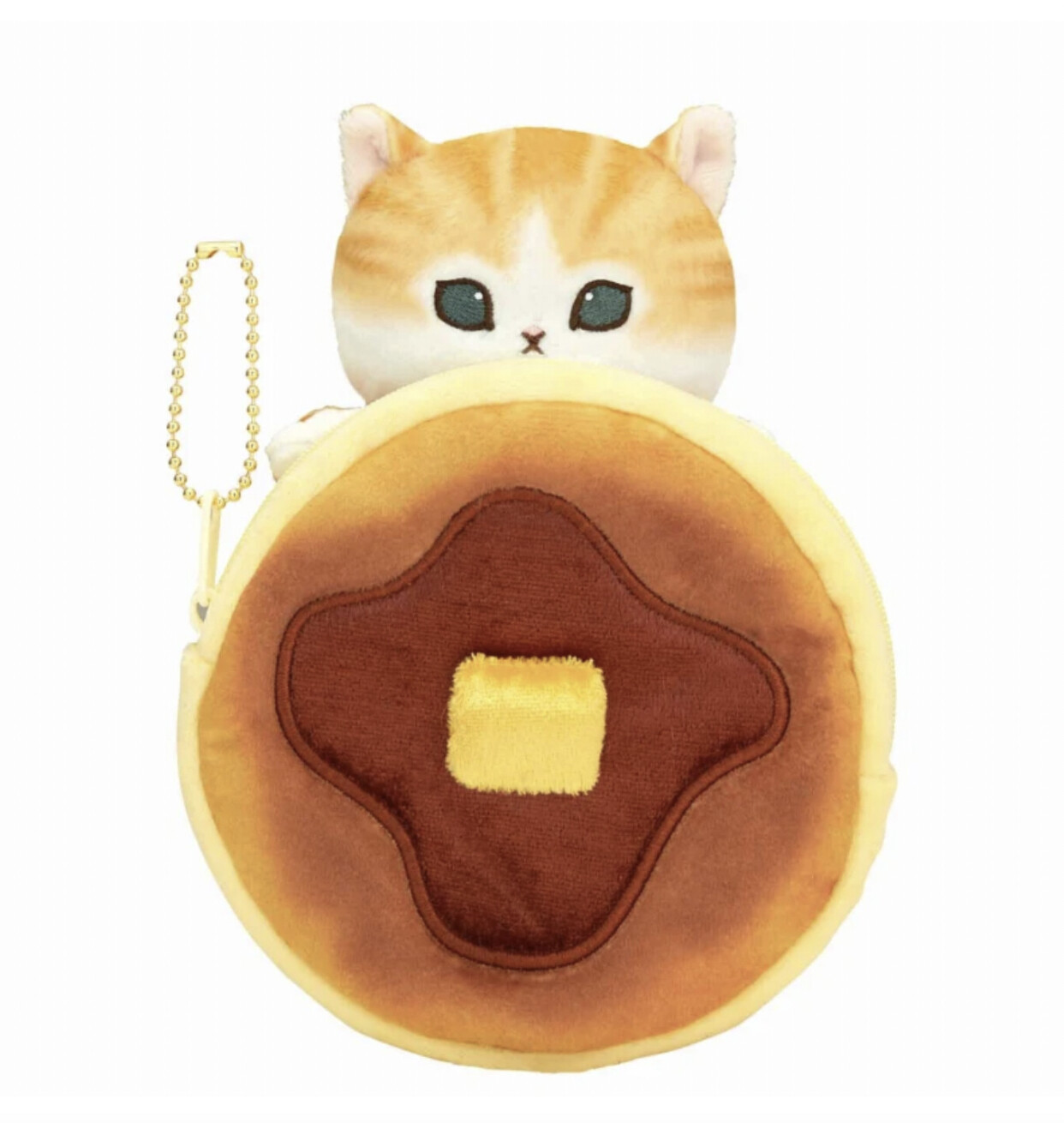 Mofusand毛绒玩具化妆包 煎饼喵 / Pancake Cat Cosmetic Bag By Mofusand
