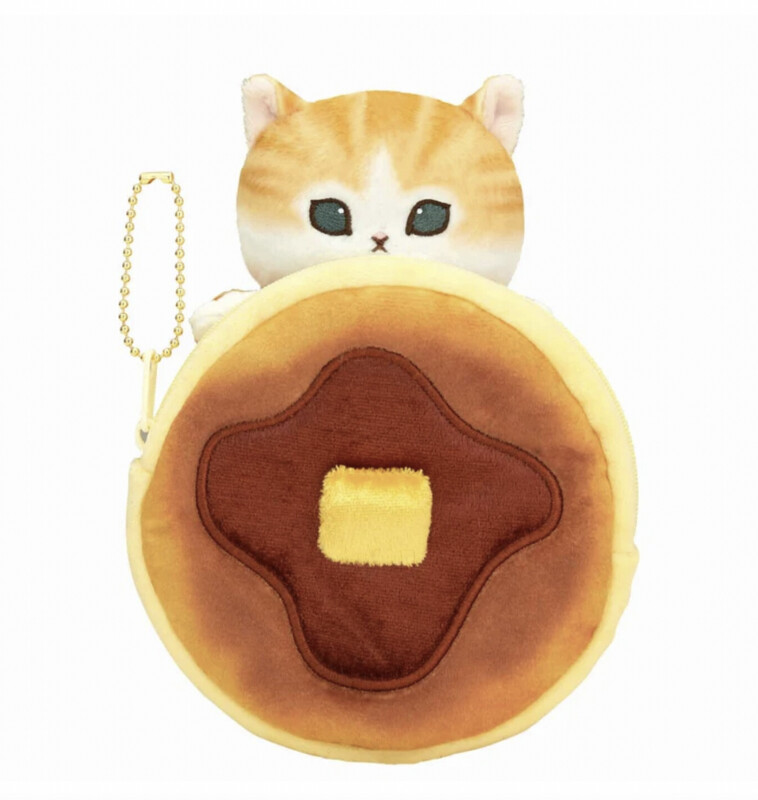 Mofusand Pancake Cat Plush Cosmetic Bag