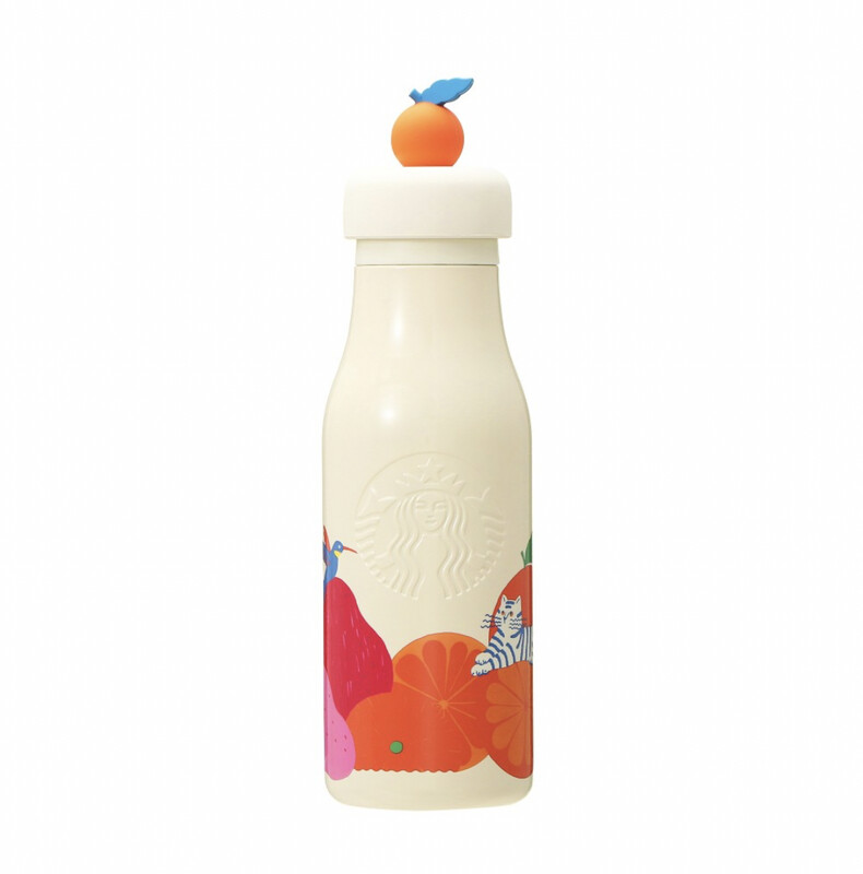 Starbucks Orange Insulated Bottle From Japan