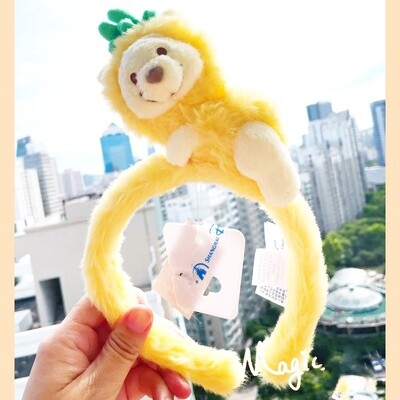 上迪菠萝维尼噗噗发箍 / Winnie the Pooh Pineapple Series Ears Headband By SDL