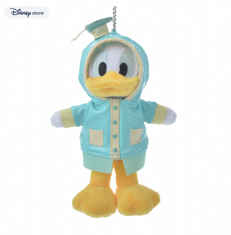 Donald Duck Raincoat Series Plush Keychain - Tokyo Disney