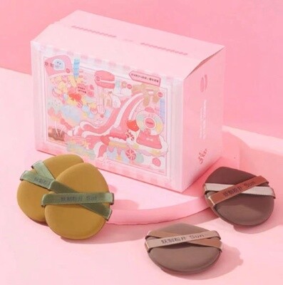 妖制新款粉扑抠抠乐盒装海绵粉扑4枚入 / YaoZhi Makeup Sponge 4pc