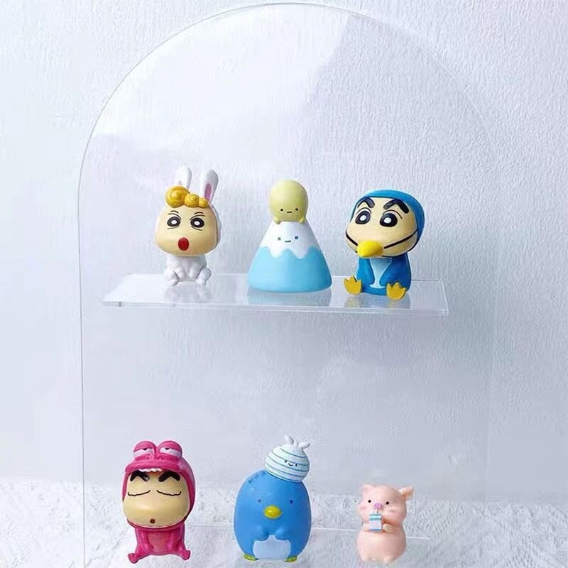 Acrylic Desktop Storage Shelf - Clear Semicircle, 2 Sizes