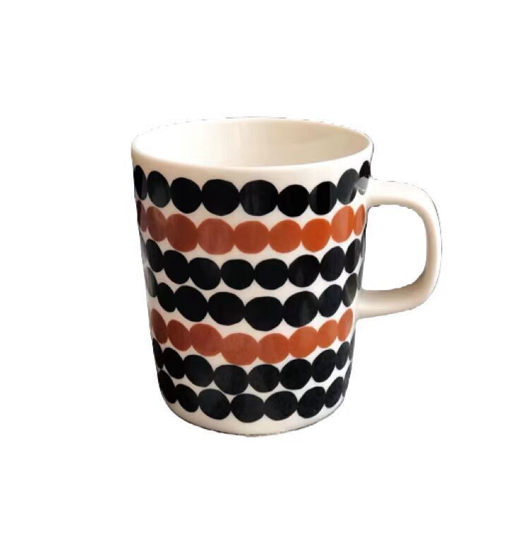 Brown &amp; Black Polka Dot Large Mug by MARIMEKKO
