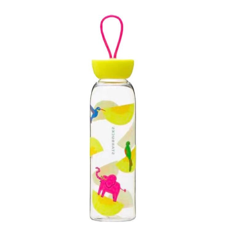Starbucks星巴克23年动物系列  提手拧盖透明塑料杯 / 2023 Animal Collection Pastic Bottle with Carry Loop From Japan
