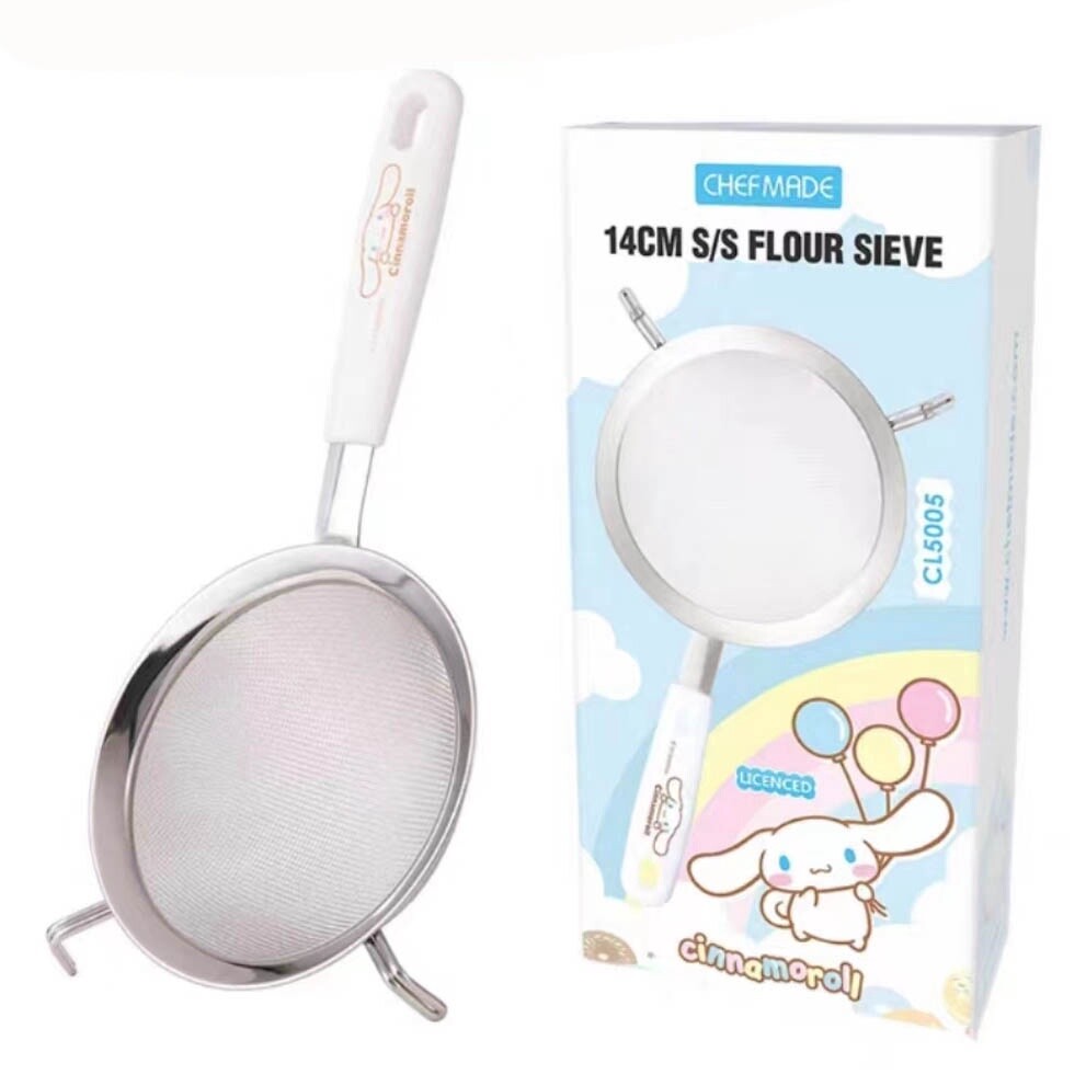 chefmadeX三丽鸥sanrio正版联名玉桂狗款14cm不锈钢面粉筛 / Cinnamoroll Stainless Steel Flour Sifter By SANRIO x CHEFMADE