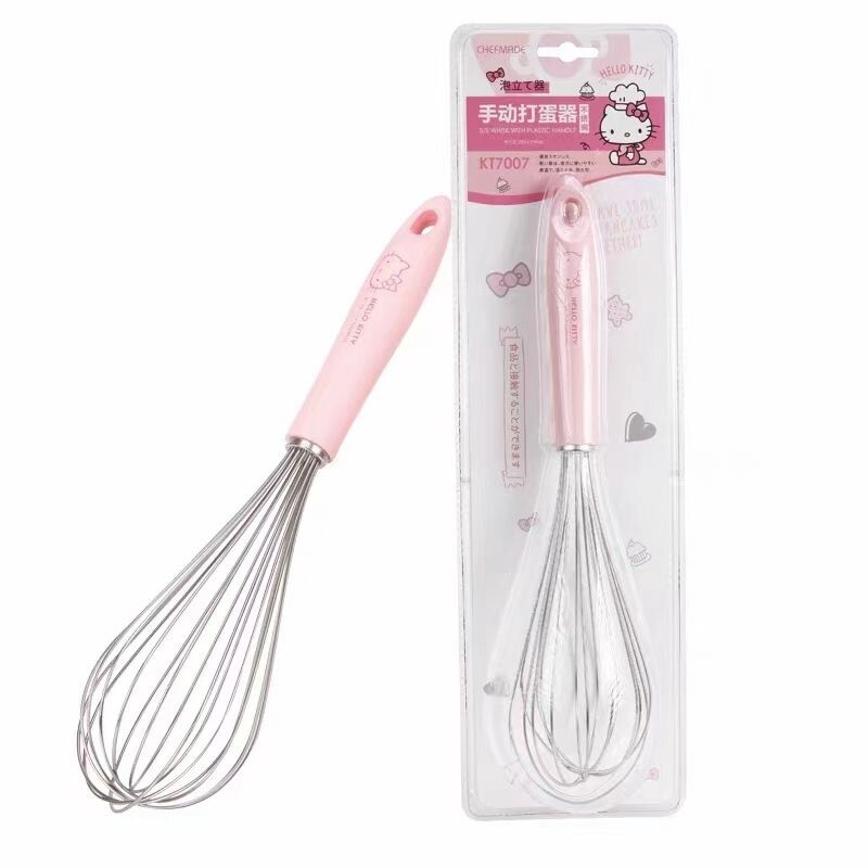 chefmadeX三丽鸥sanrio正版联名不锈钢手动打蛋器kitty款 / Hello Kitty Stainless Steel Manual Whisk By SANRIO x CHEFMADE
