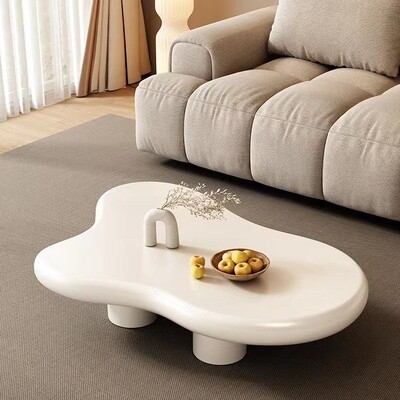 【人气现货】云朵茶几简约奶油风小户型首选高度40cm / Cream White Cloud Coffee Table 40cm