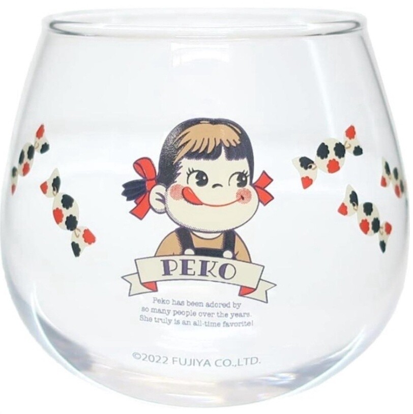 【新品】PEKO不二家联名系列餐具-不倒翁玻璃杯