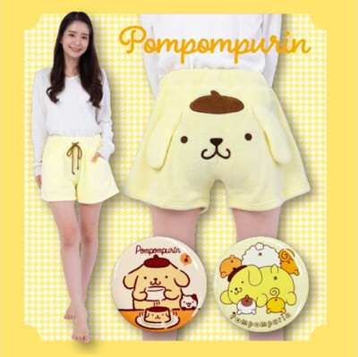 sanrio三丽鸥堂吉诃德系列限定女款短裤 布丁狗 / Pompompurin Don Quijote Series Women's Short By SANRIO