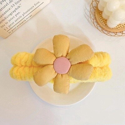 一朵小花花洗脸束发带  多色入 / Flower Hair Band 6 Color to Choose