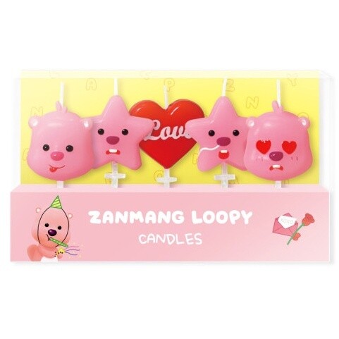 Loopy Star and Heart Candle