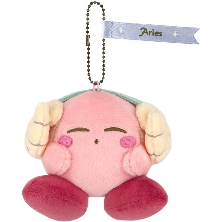 【人气补货】日本正版星之卡比星座系列挂件-白羊座 / Kirby Zodiac Series Aries Keychain By KIRBY